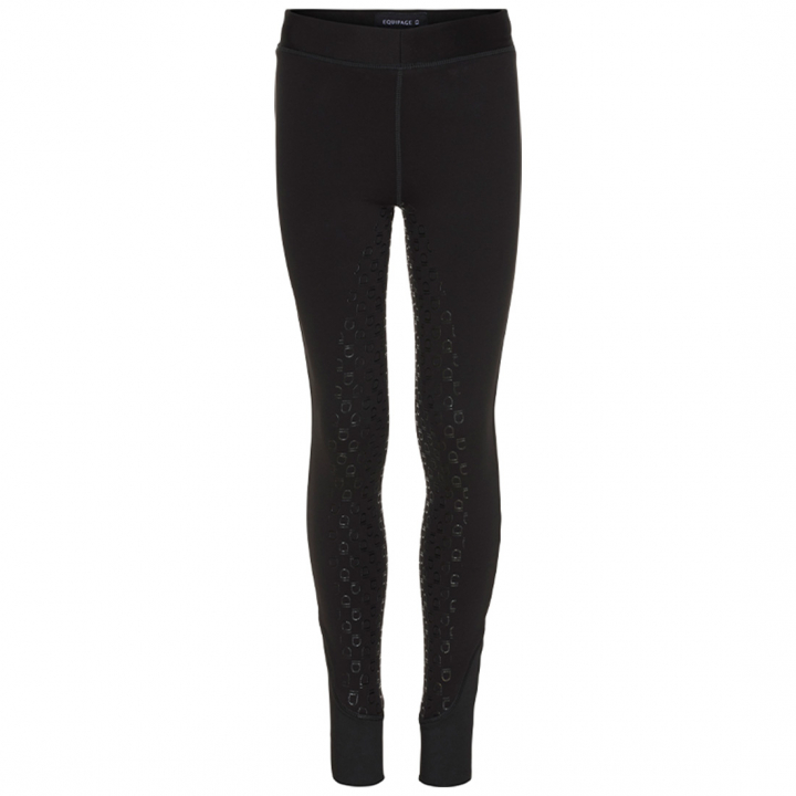 Winter Riding Tights Jr Java Full Seat Black in the group Equestrian Clothing / Riding Breeches & Jodhpurs / Winter & Thermal Riding Breeches at Equinest (102331401BA)