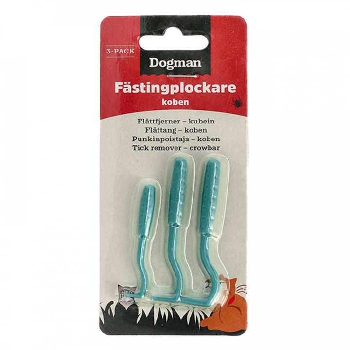 Tick Remover Koben 3-Pack Turquoise in the group Dog / Dog Pharmacy at Equinest (134504BL)