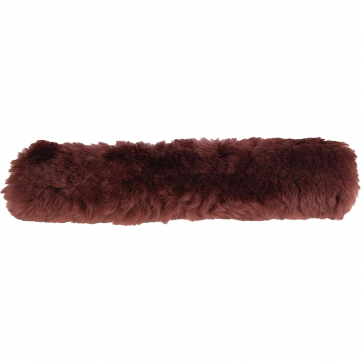 Noseband Cover Sheepskin Brown in the group Horse Tack / Bridles & Browbands / Noseband Guard, Chin Protection & Crown Pads at Equinest (219006BR)