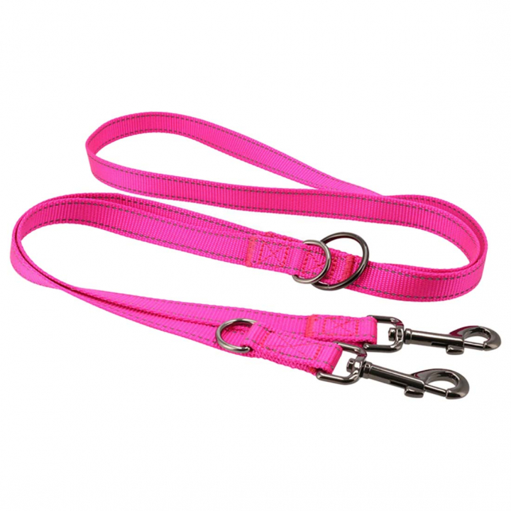 Multi-Leash Iris Nylon Pink in the group Dog / Leashes at Equinest (223300PI)