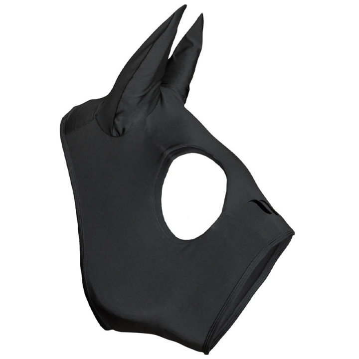 Soothing Hood Spirit with Ears Black in the group Horse Tack / Calming Masks at Equinest (25029002BA)