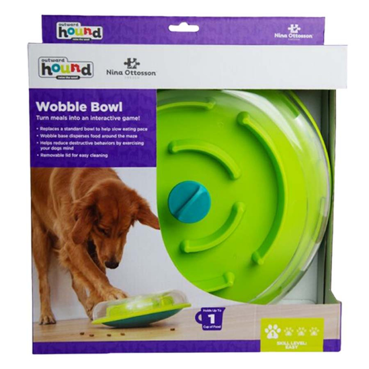 Interactive Dog Toy Wobble Bowl 0Level 1 Turquoise/Green in the group Dog / Dog Toys / Interactive Toys at Equinest (333178BLGN)