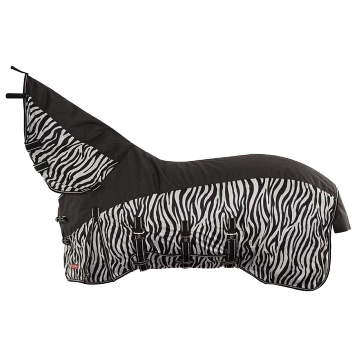 Rain- & Fly Rug with Neck Zebra 3 in 1 Black/White in the group Fly Protection / Rugs at Equinest (372219BAWH)
