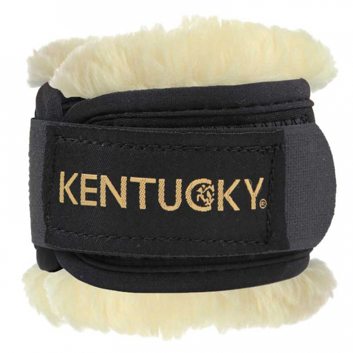 Sheepskin Knee Guards Black OneSize in the group Horse Tack / Leg Protection / Pastern Wraps at Equinest (42203SVOS)