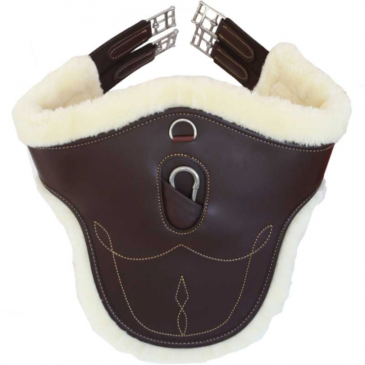 Sheepskin Belly Guard Brown in the group Horse Tack / Girths / Stud Girths & Jumping Girths at Equinest (42402Br_r)