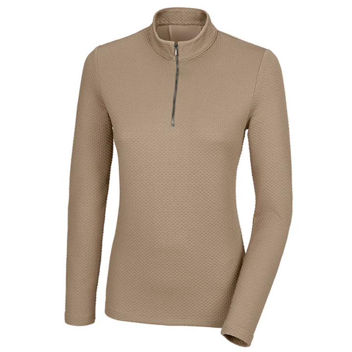 Functional Sweater 1/2 Zip Sports Beige in the group Equestrian Clothing / Sweaters & Hoodies at Equinest (427100225BE)