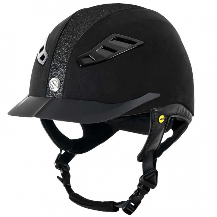 EQ3 Lynx Micromocca Sand Black in the group Riding Equipment / Riding Helmets / MIPS Riding Helmets at Equinest (4922_Sv_r)