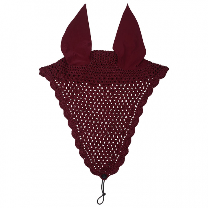 Long Ear Bonnet Lungo Loop Burgundy in the group Horse Tack / Bonnets at Equinest (5333RE)