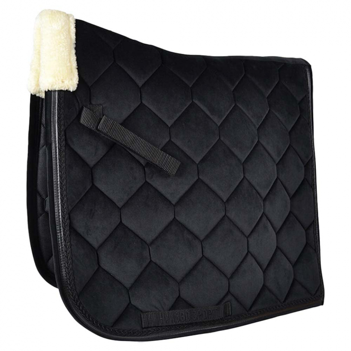 Dressage Saddle Pad Isabell Black in the group Horse Tack / Saddle Pads / Dressage Saddle Pad at Equinest (602042DRBA)