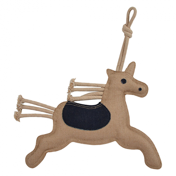 Horse Toy HS Unicorn in Natural Jute in the group Stable & Paddock / Horse Toys at Equinest (603276)