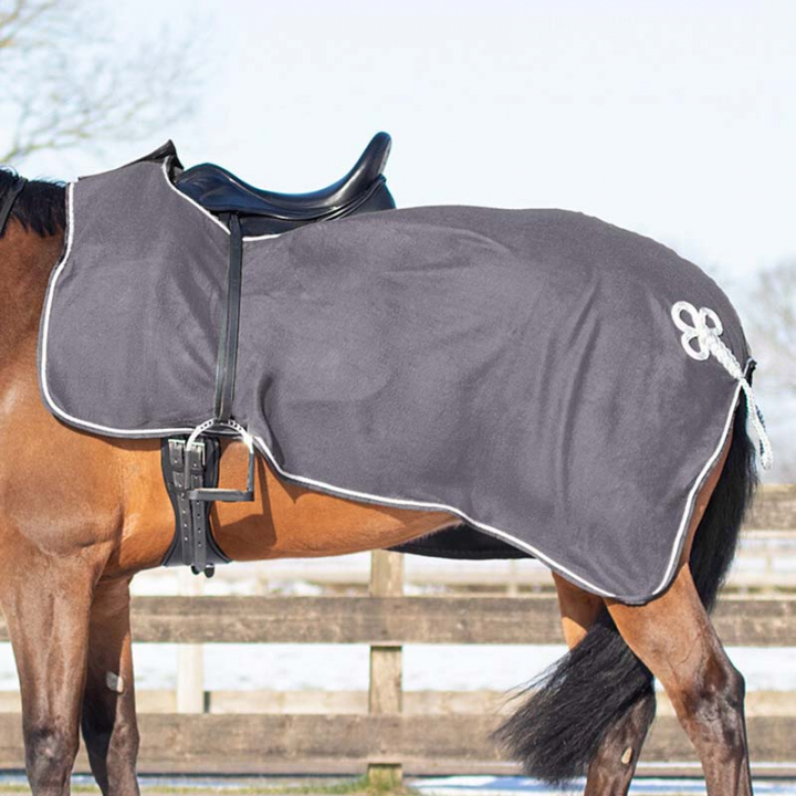 Exercise Sheet Ornament Fleece Grey/Silver in the group Horse Rugs / Exercise Sheets at Equinest (6106GRSI)
