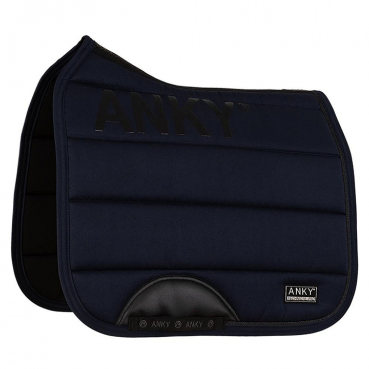 Dressage Saddle Pad Leafs Navy Blue in the group Horse Tack / Saddle Pads / Dressage Saddle Pad at Equinest (A16661NA)
