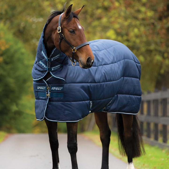 Liner Amigo Insulator Heavy Plus with Neck 350g Navy Blue/Navy Blue in the group Horse Rugs / Liners & Underrugs at Equinest (ABRD23-BBW0-NANA)