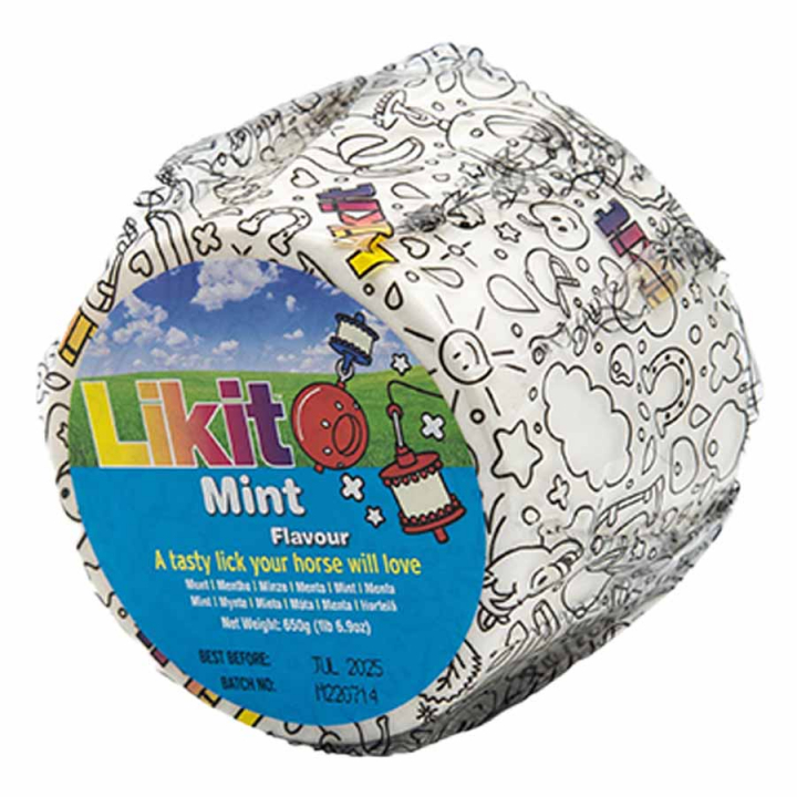 Lick Stone Mint Refill with Holes 650g in the group Grooming & Health Care / Horse Treats at Equinest (LIKB2MI-650)