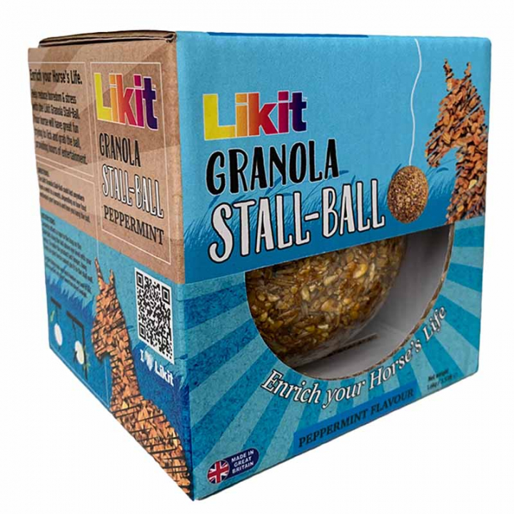 Stable Ball Granola Pepparmint 1,6kg in the group Supplements / Horse Supplements / Salt Licks, Mineral Blocks & Lick Stones at Equinest (LIKGRANBALLMI-1600)