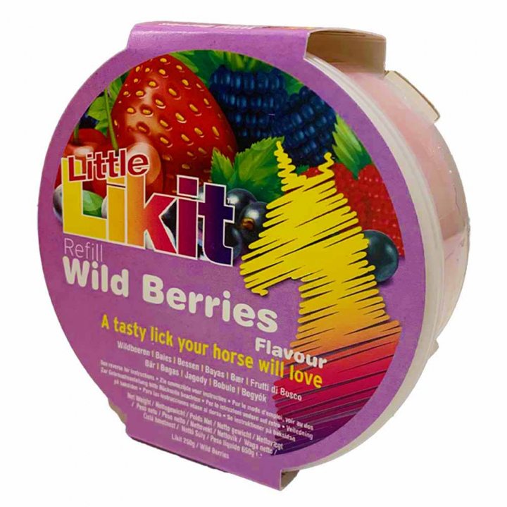 Lick Stone Little Wild Berries Refill without Holes 250g in the group Supplements / Horse Supplements / Salt Licks, Mineral Blocks & Lick Stones at Equinest (LIKLLWB-250)