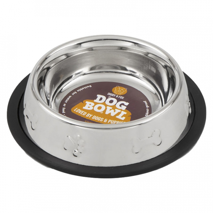 Anti-Slip Stainless Steel Dog Bowl in the group Dog / Dog Bowls at Equinest (SH6921GR)