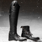 Winter riding boots Veganza Winter Black