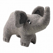 Dog Toy Eiby Elephant Wool Grey