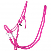 Ropehalter with Reins Pink