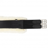 Stud Girth Colombes Synthetic Sheepskin Black/Nature