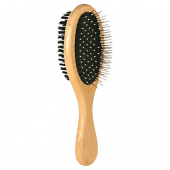 Wooden Double-Sided Brush 7x23 cm 0Natural/Black