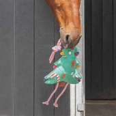 Horse Toy Christmas Tree in Suede Green
