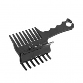 Braiding Comb with Clip Black