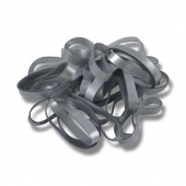 Braiding Bands in Silicone/Rubber 0in Plastic Bucket Silver