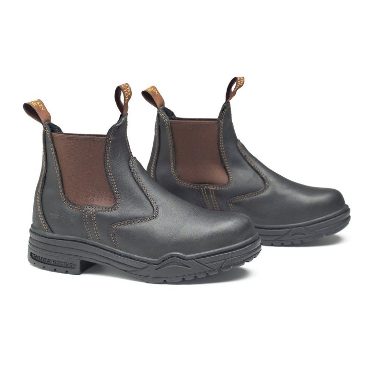 Jodhpur Protective Steel Toe Black/Brown 32 in the group Riding Footwear / Jodhpur Boots & Yard Boots at Equinest (01070BR-32)