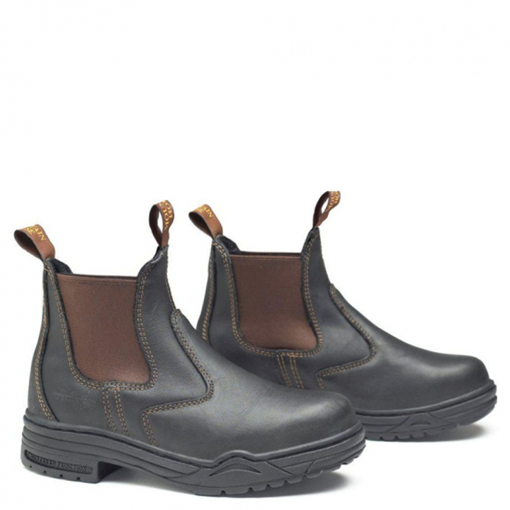 Jodhpur Protective Steel Toe Black/Brown in the group Riding Footwear / Jodhpur Boots & Yard Boots at Equinest (01070_B_r)