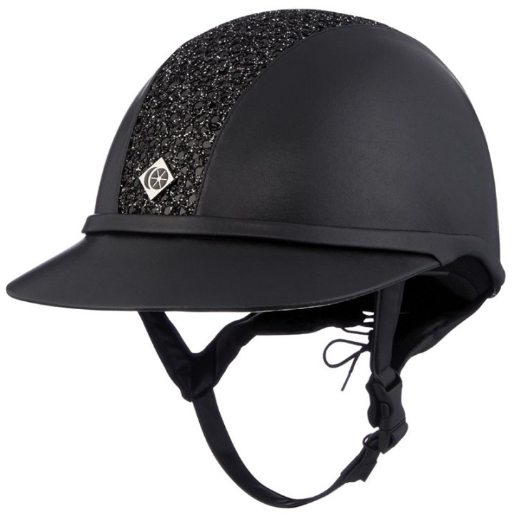 Riding Helmet SP8 0Sparkly Plus Leatherlook Black/Black bling in the group Riding Equipment / Riding Helmets / Wide Peak Riding Helmets at Equinest (0209013226054_S_r)