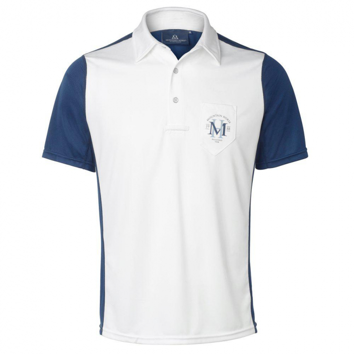Men's Polo Shirt Scott Tech Navy/White in the group Equestrian Clothing / Piques at Equinest (04286Ma_r)