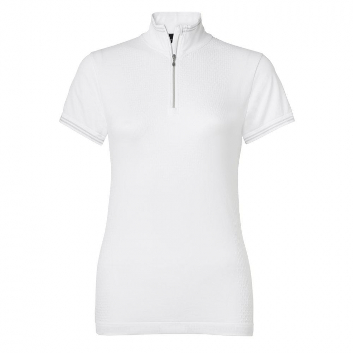 Competition Top Tech Glamour White in the group Equestrian Clothing / Riding Shirts / Show Shirts at Equinest (04346Vi_r)