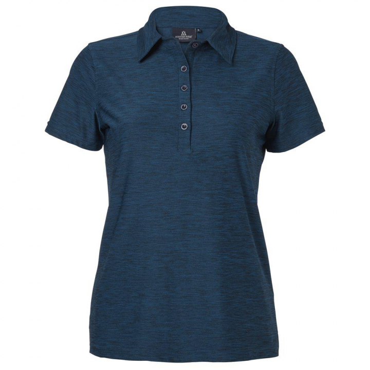Women's Team Polo Shirt Navy in the group Equestrian Clothing / Piques at Equinest (04472Ma_r)