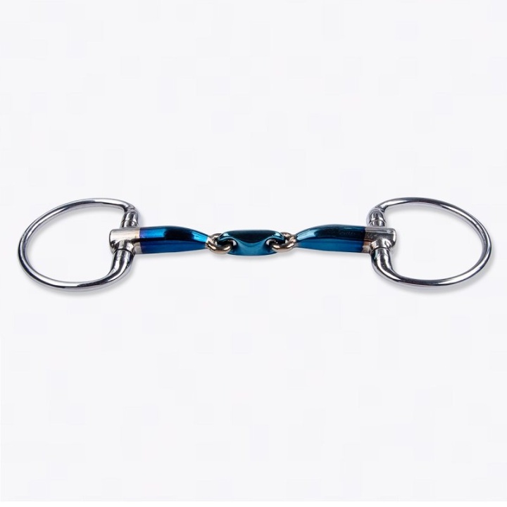 Sweet Iron Double Jointed with fixed 0rings 115 mm in the group Horse Tack / Bits / Snaffle Bits at Equinest (05000117-11_5)