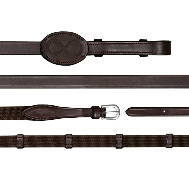 Web Reins 16mm LCC Brown in the group Horse Tack / Reins / Webbed Reins at Equinest (0523CE26733002_B_r)