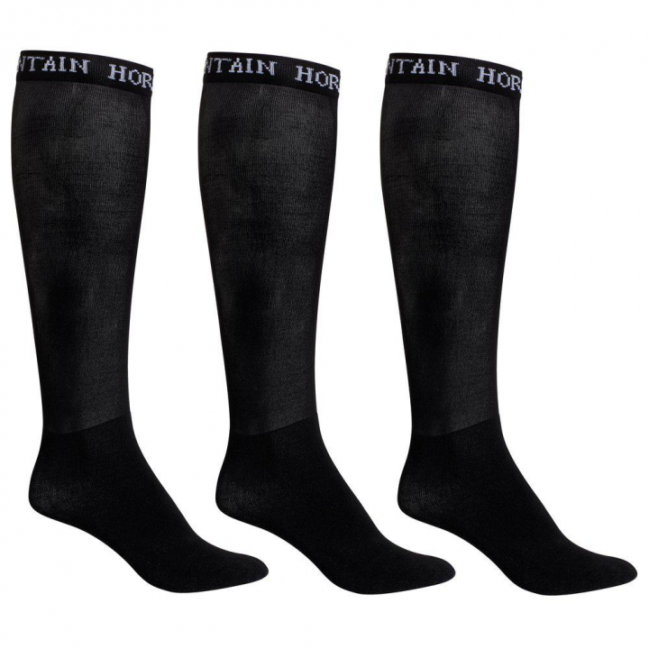Boot Socks 3-pack Black in the group Equestrian Clothing / Riding Socks at Equinest (06022SV-OS)