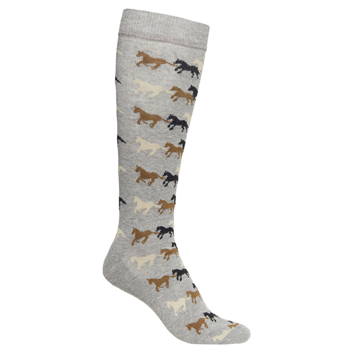Children's Riding Socks Running Horse Grey in the group Equestrian Clothing / Riding Socks at Equinest (06096Gr_r)