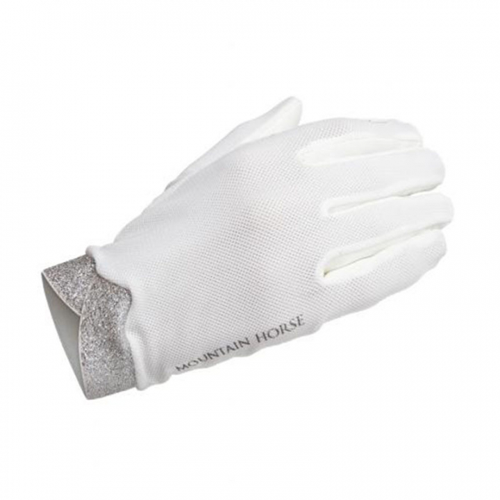 Riding Gloves Shine White in the group Equestrian Clothing / Riding Gloves & Yard Gloves at Equinest (07065Vi_r)