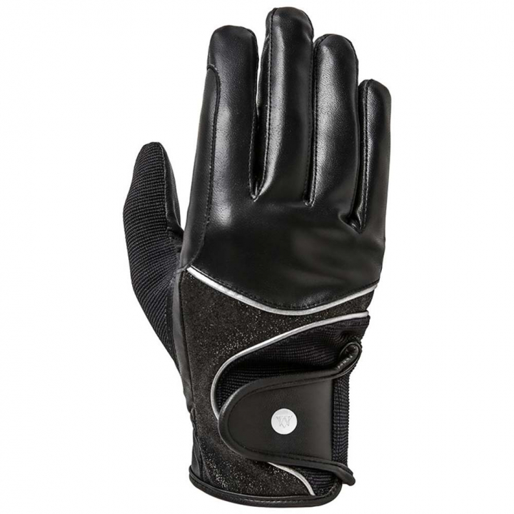 Riding Gloves Diamond Rider Black/Silver in the group Equestrian Clothing / Riding Gloves & Yard Gloves at Equinest (07096019303BASI_r)