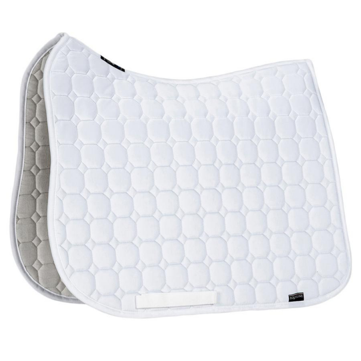 Dressage Saddle Pad Octagon White in the group Horse Tack / Saddle Pads / Dressage Saddle Pad at Equinest (0720010Vi_r)