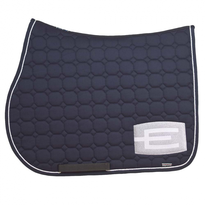 Saddle Pad E-logo Navy Silver/White Full in the group Horse Tack / Saddle Pads / Saddle Pads with E-logo at Equinest (0720911Ma-SiViSi_r)