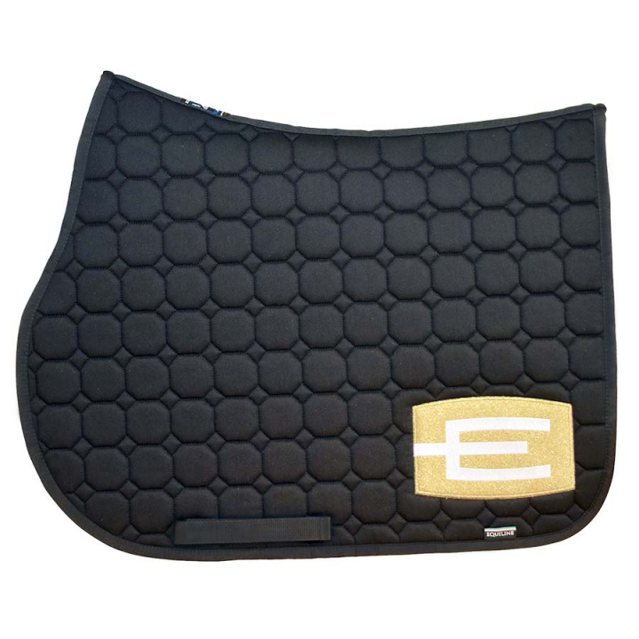 Saddle Pad E-logo Black Gold/White in the group Horse Tack / Saddle Pads / Saddle Pads with E-logo at Equinest (0720911Sv-GuVi_r)