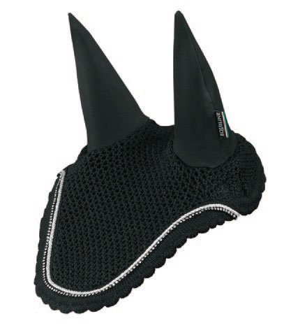 Fly Ear Bonnet Rio Black in the group Horse Tack / Bonnets at Equinest (072601070_S_r)