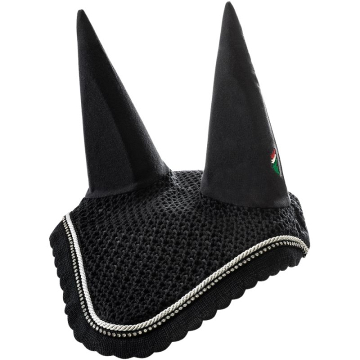 Fly Ear Bonnet Rio Black in the group Horse Tack / Bonnets at Equinest (072601070_S_r)