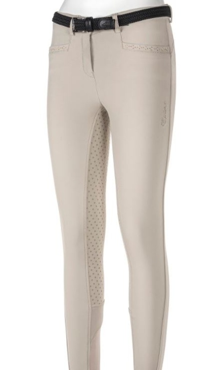 Riding Breeches Emma Junior Full 0Grip Beige 10-11 in the group Equestrian Clothing / Riding Breeches & Jodhpurs / Breeches at Equinest (0739N05012BE-1011)