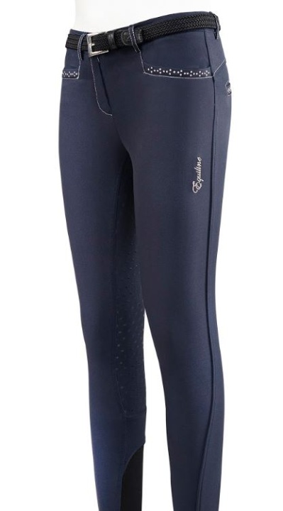 Riding Breeches Emma Junior Full Grip Navy in the group Equestrian Clothing / Riding Breeches & Jodhpurs / Breeches at Equinest (0739N05012_M_r)