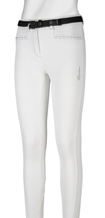 Riding Breeches Emma Junior Full Grip White in the group Equestrian Clothing / Riding Breeches & Jodhpurs / Breeches at Equinest (0739N05012_V_r)
