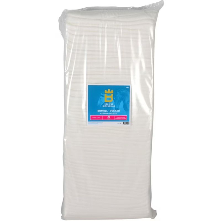 Cotton Folded 1kg in the group Grooming & Health Care / Wound Care / Cotton Wool & Wound Dressings at Equinest (0961)